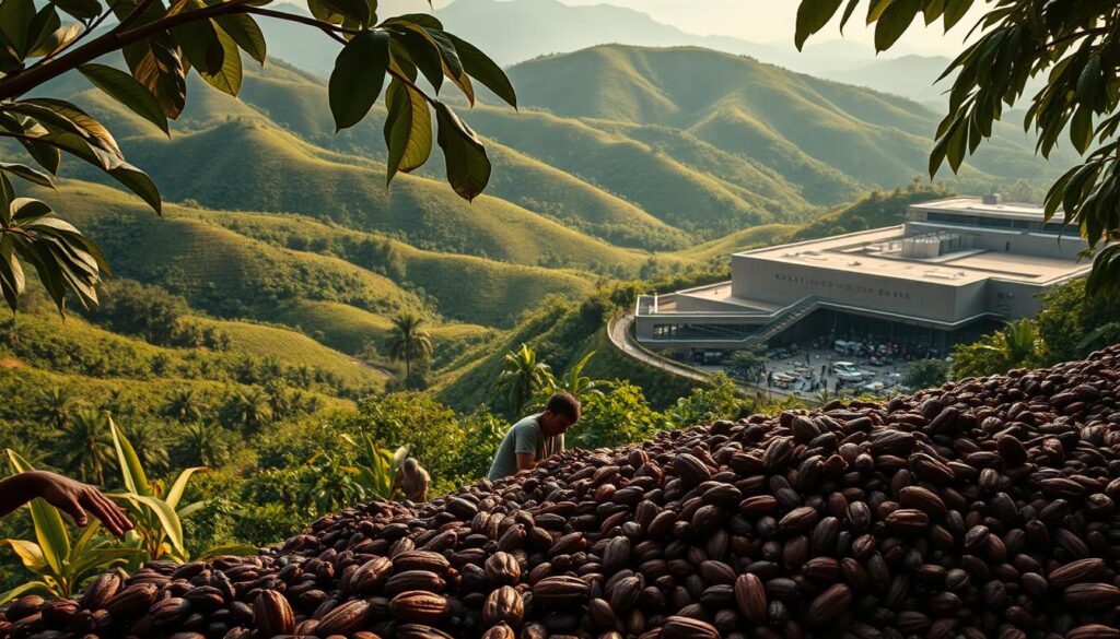 premium cocoa products sourcing process