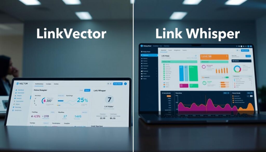 LinkVector and Link Whisper UI Comparison