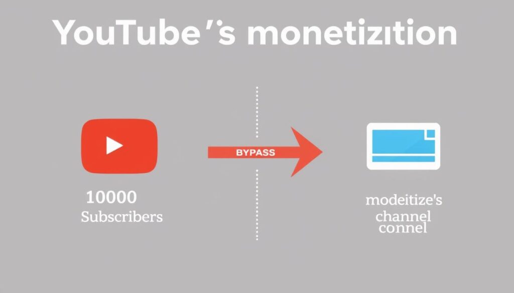YouTube monetization requirements showing 1000 subscribers and 4000 watch hours that can be bypassed by buying monetized YouTube pages YouTube monetization requirements showing 1000 subscribers and 4000 watch hours that can be bypassed by buying monetized YouTube pages
