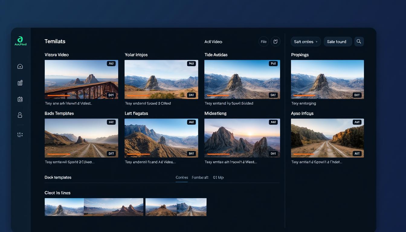 Auto Feed AI interface showing video creation dashboard