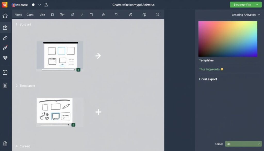 Complete workflow of creating a whiteboard animation with Instadoodle.com