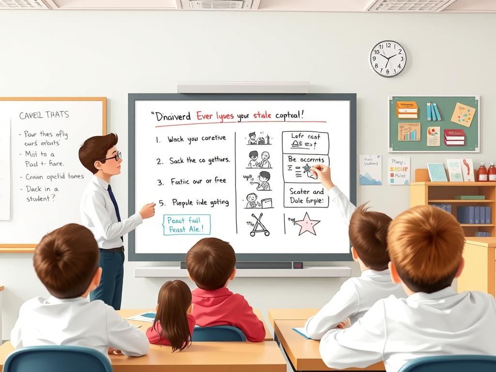 Educator using Instadoodle.com for classroom lessons