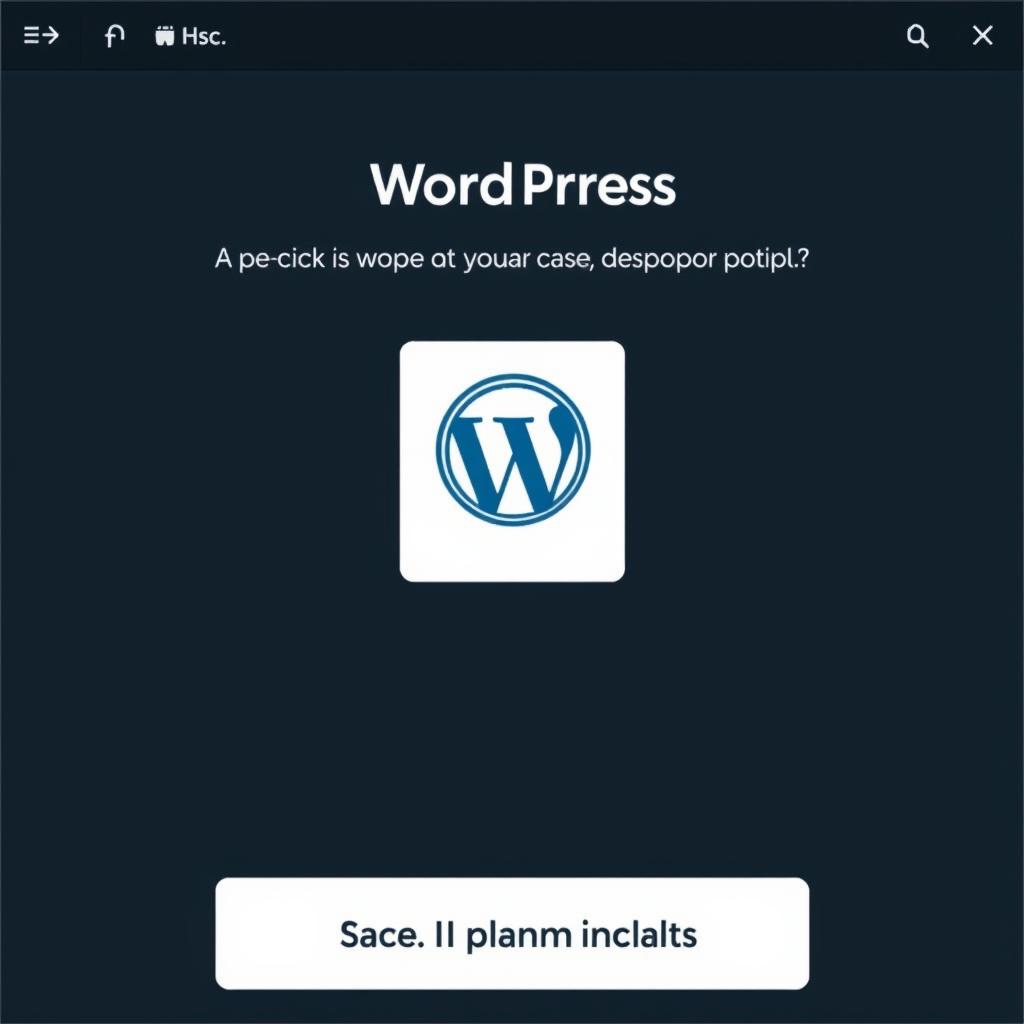 Hostinger Hosting one-click WordPress installation process