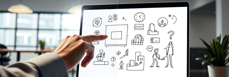 Instadoodle.com whiteboard animation being created with three simple clicks