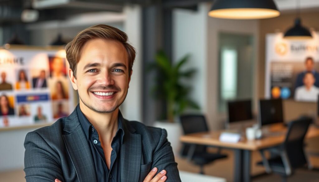 Marketing agency owner sharing their success story with Go High Level