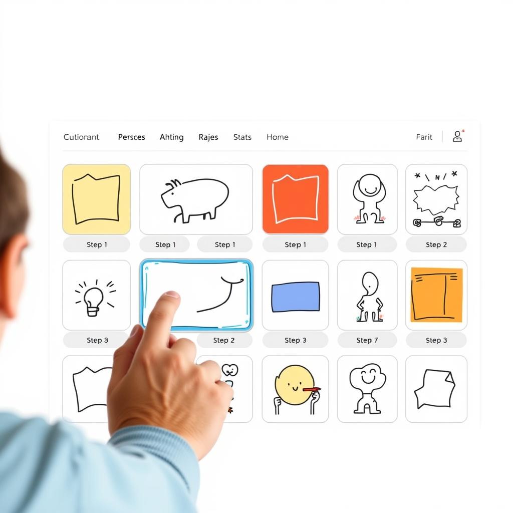 Step 1: Choose a template in Instadoodle.com