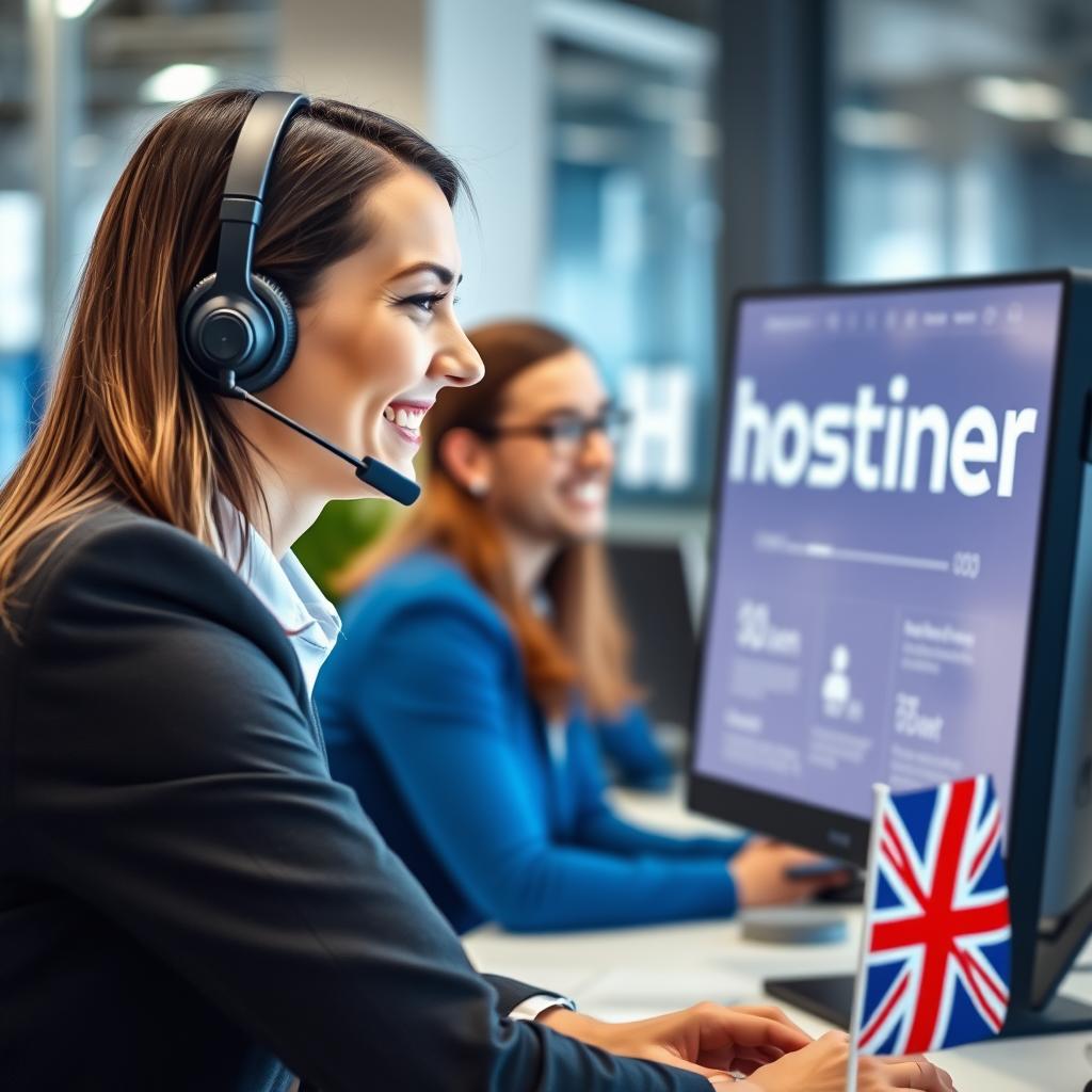Hostinger Hosting 24/7 customer support team helping clients