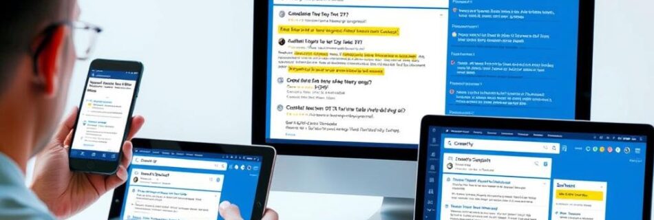 Person using Comet AI by Perplexity on multiple devices showing the future of internet search in action