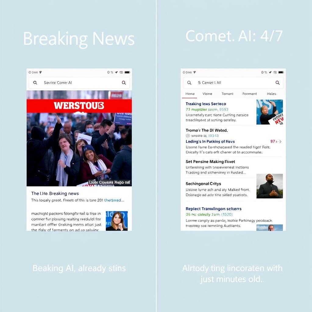 Real-time information updates showing current data in the future of internet search