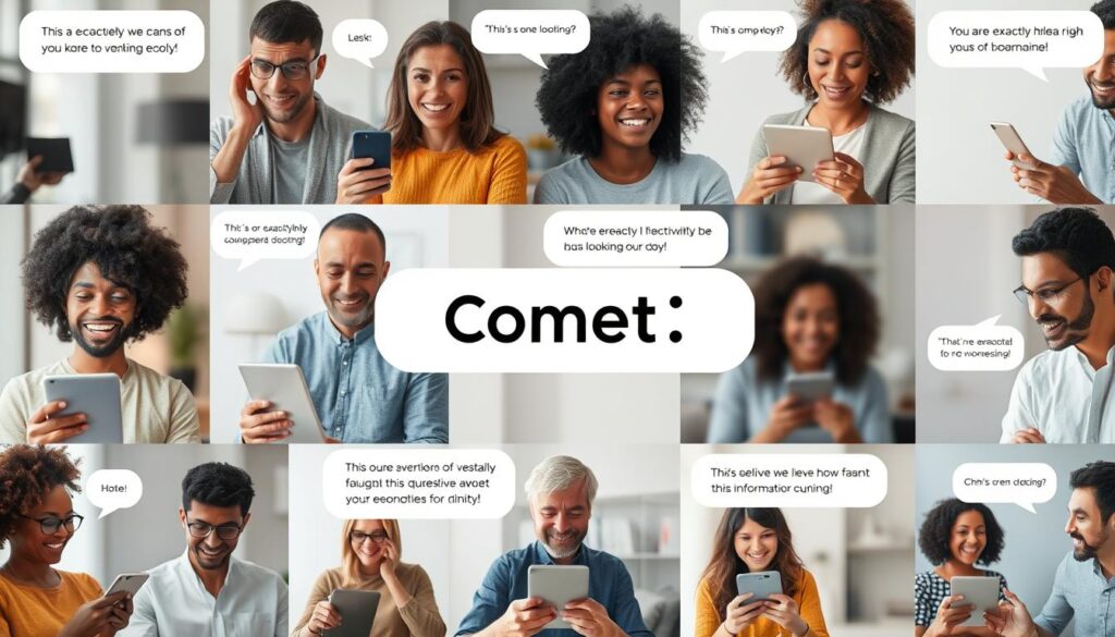 Users experiencing the benefits of Comet AI representing the future of internet search