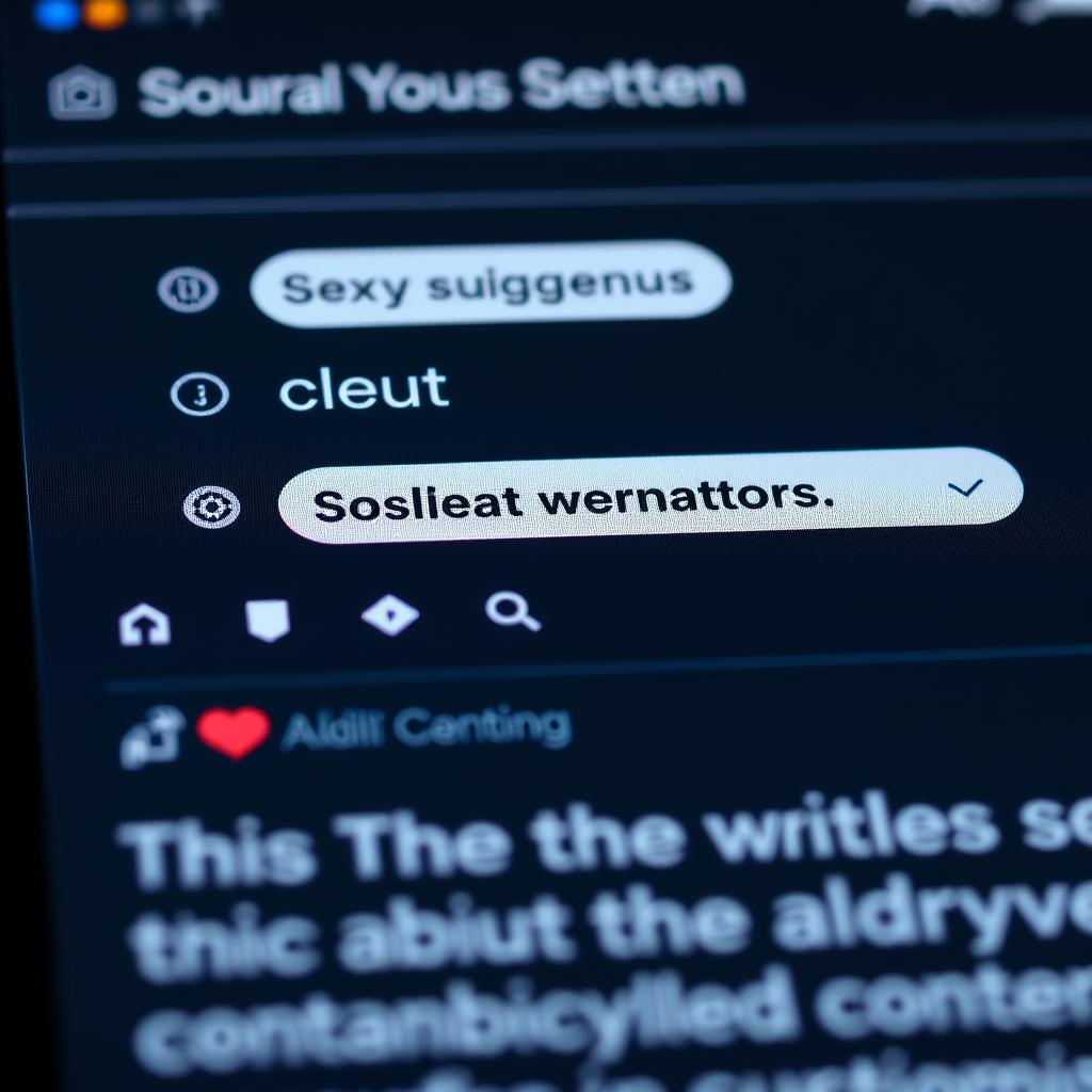 AI-powered content creation interface generating social media posts